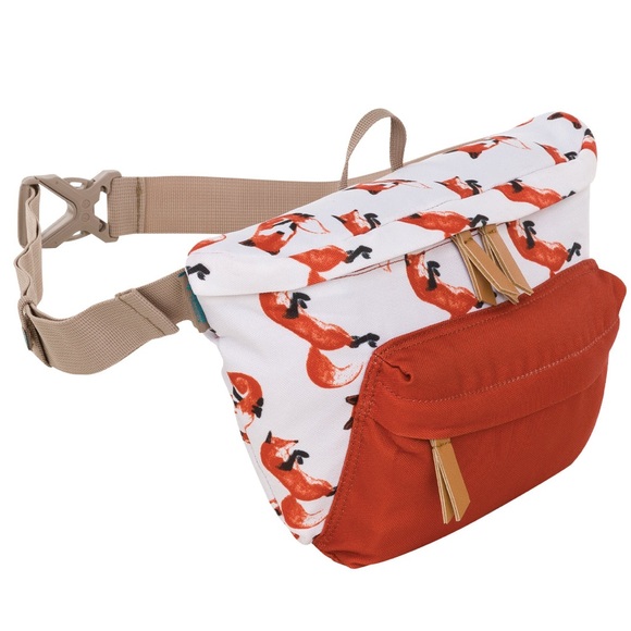 Cabela's Handbags - White & Rust Fox Print Waist Bag